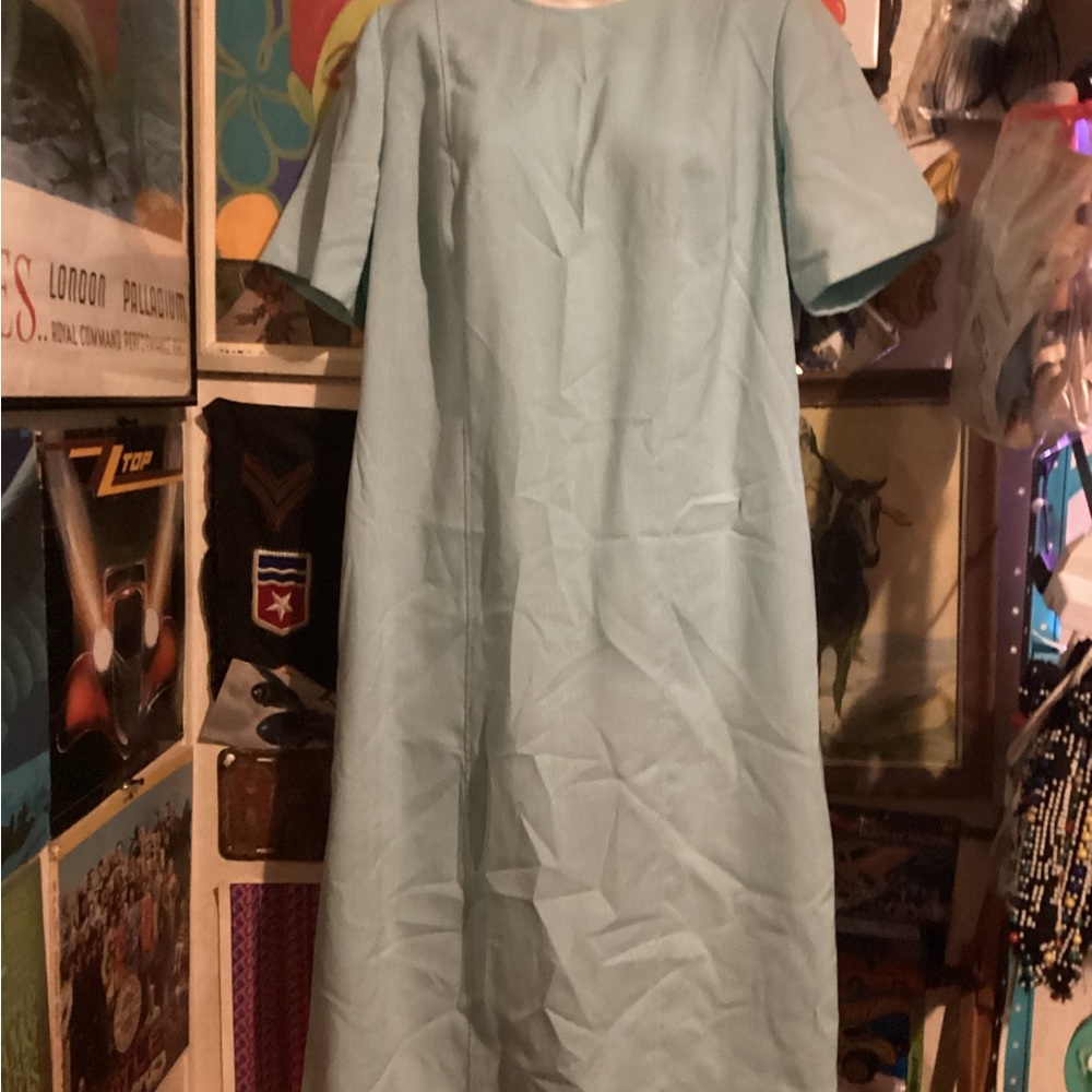 Vintage 70s-80s Light Blue Dress